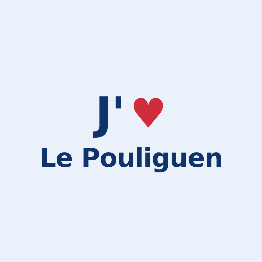 Sticker personnalisé Le Pouliguen — design J'aime Le Pouliguen