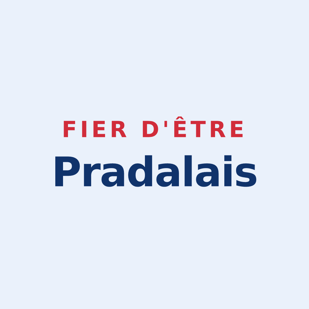 Sticker « Fier d'être Pradalais » — design pour Le Pradal