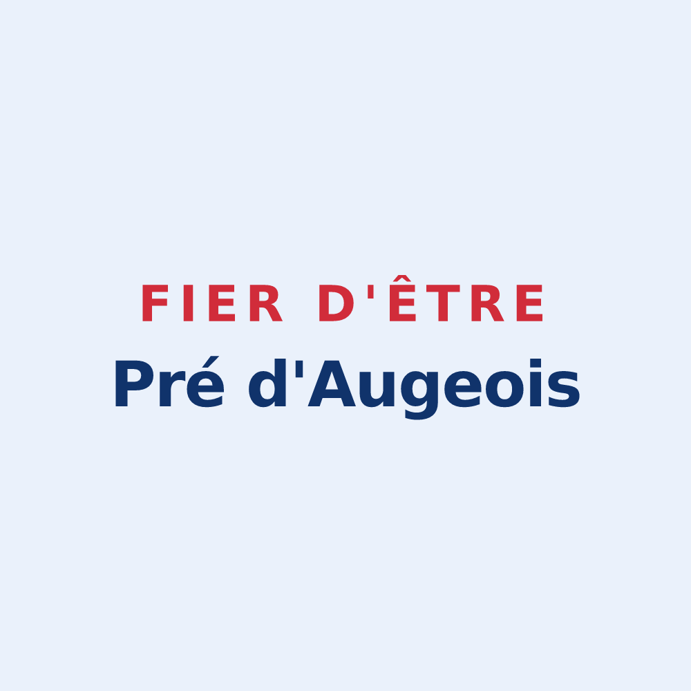 Sticker « Fier d'être Pré d'Augeois » — design pour Le Pré-d'Auge
