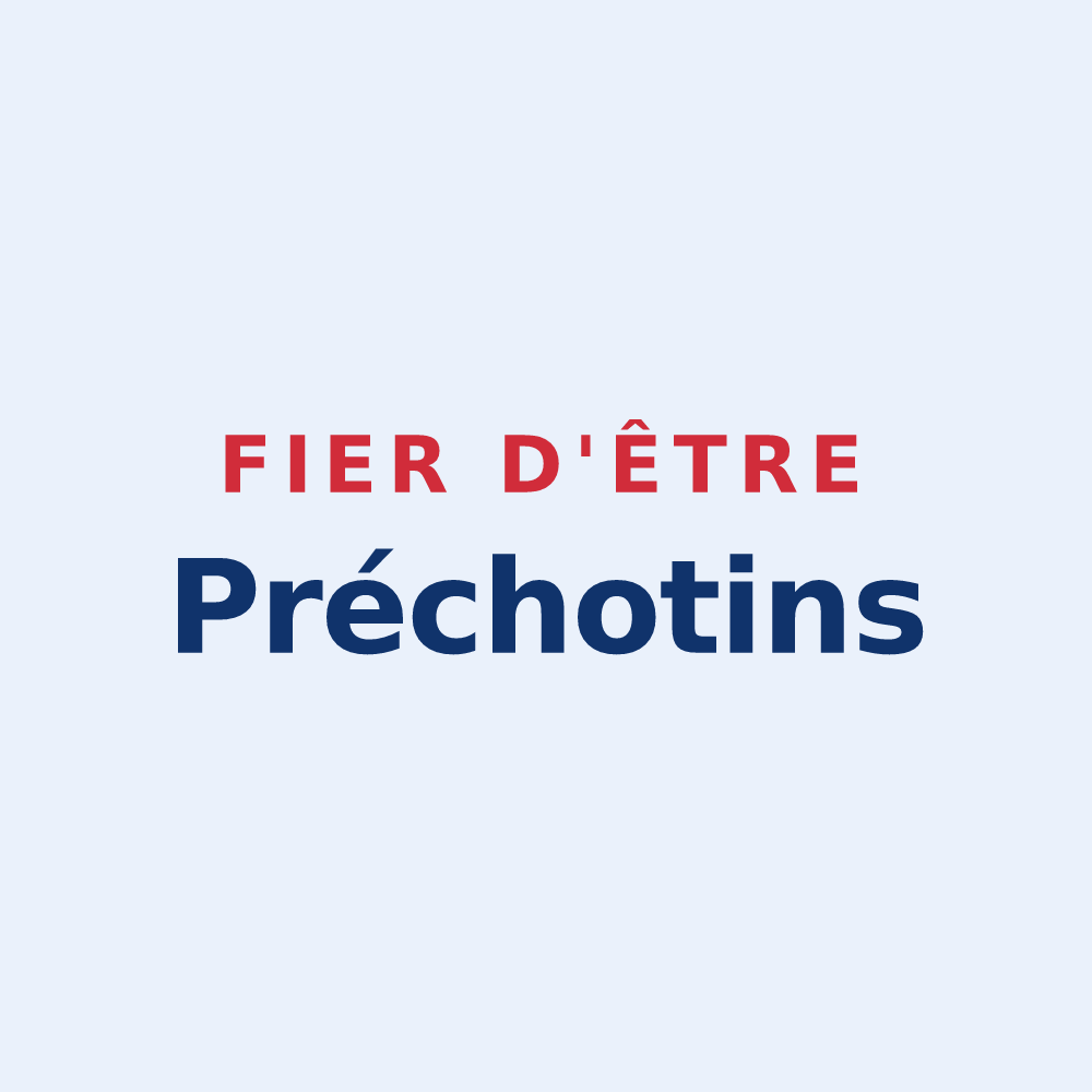 Sticker « Fier d'être Préchotins » — design pour Le Prêcheur