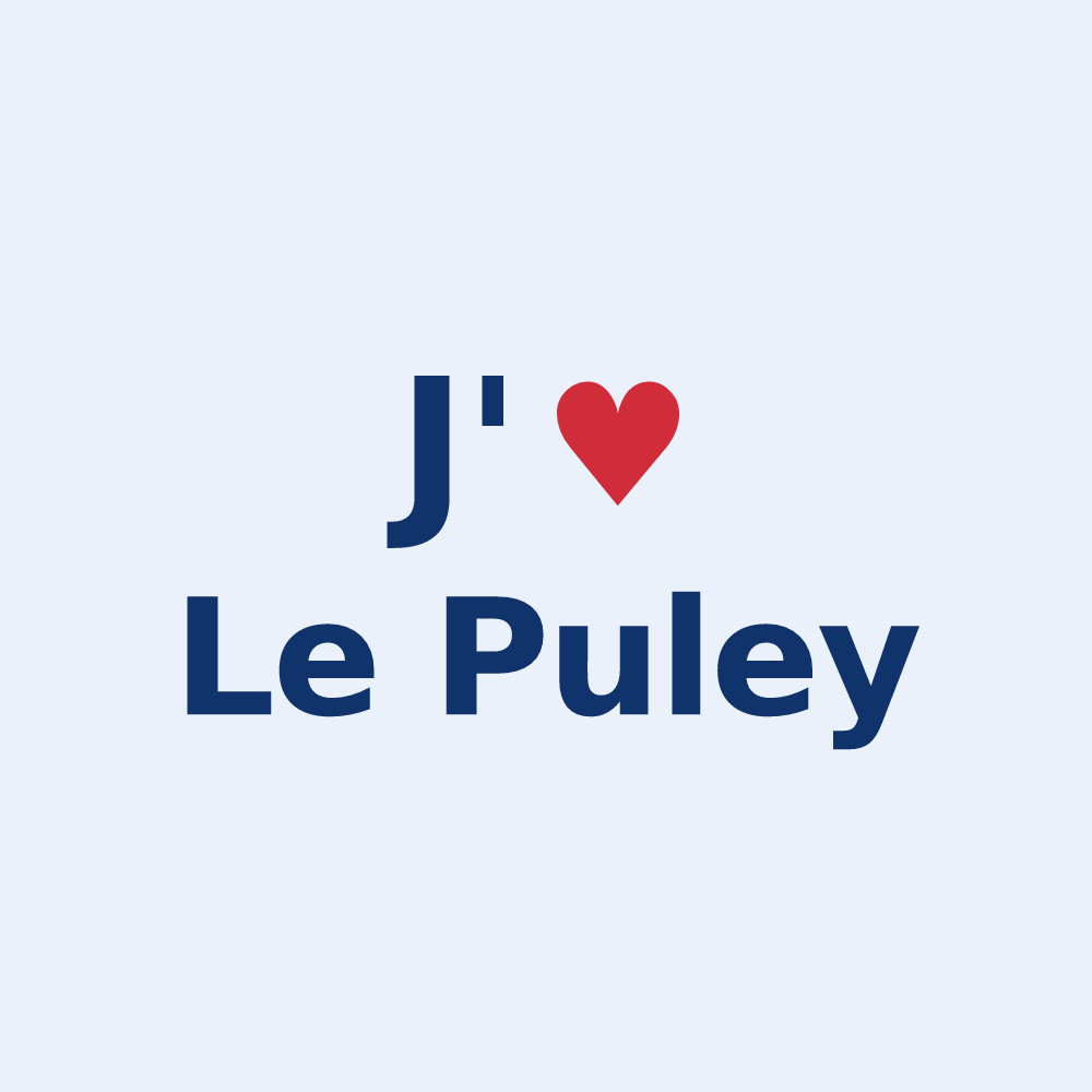 Sticker personnalisé Le Puley — design J'aime Le Puley