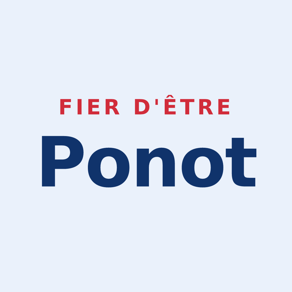 Sticker « Fier d'être Ponot » — design pour Le Puy-Notre-Dame