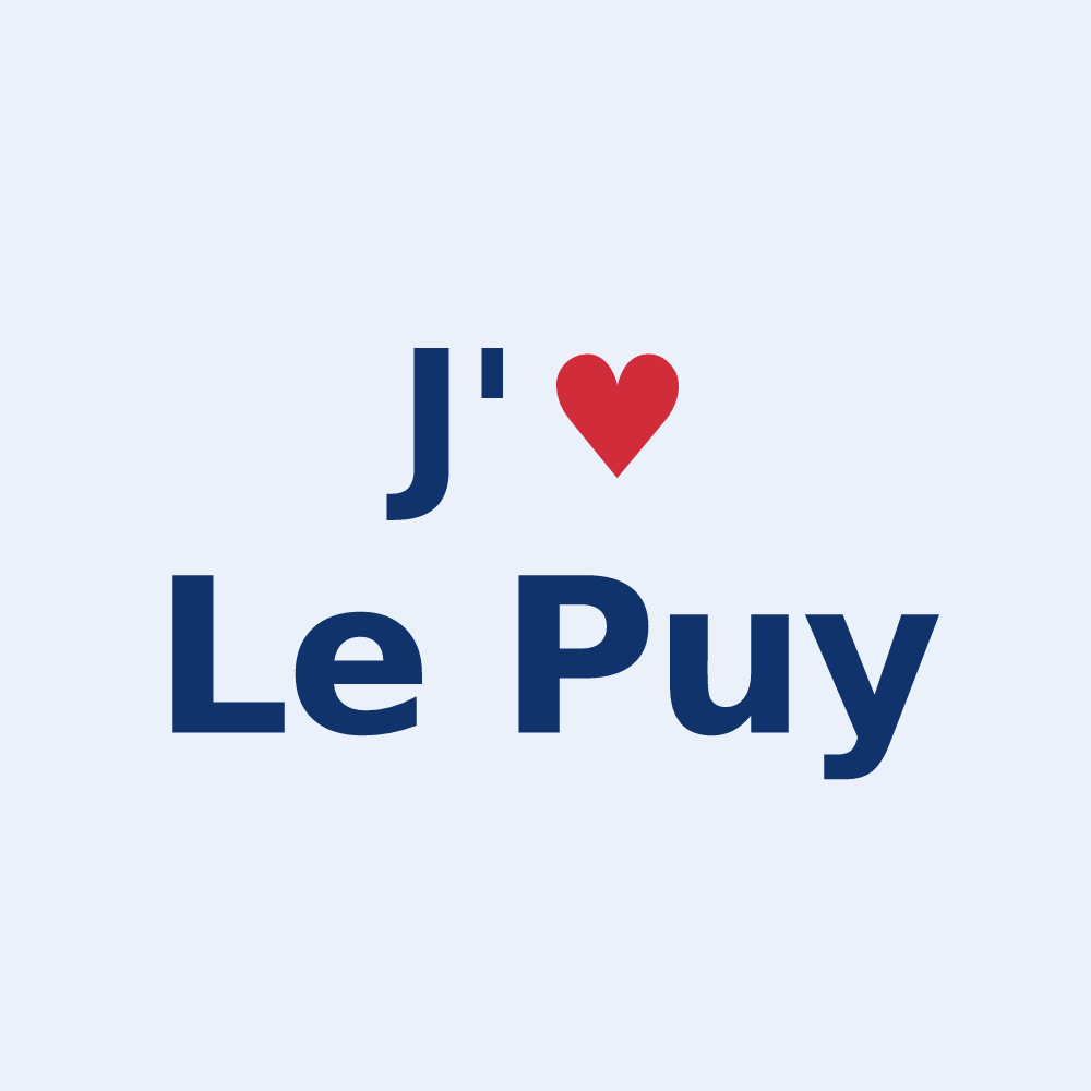 Sticker personnalisé Le Puy — design J'aime Le Puy