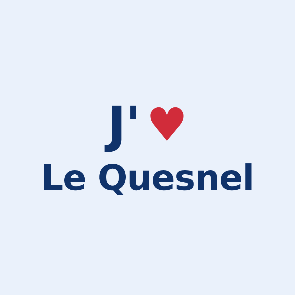 Sticker personnalisé Le Quesnel — design J'aime Le Quesnel