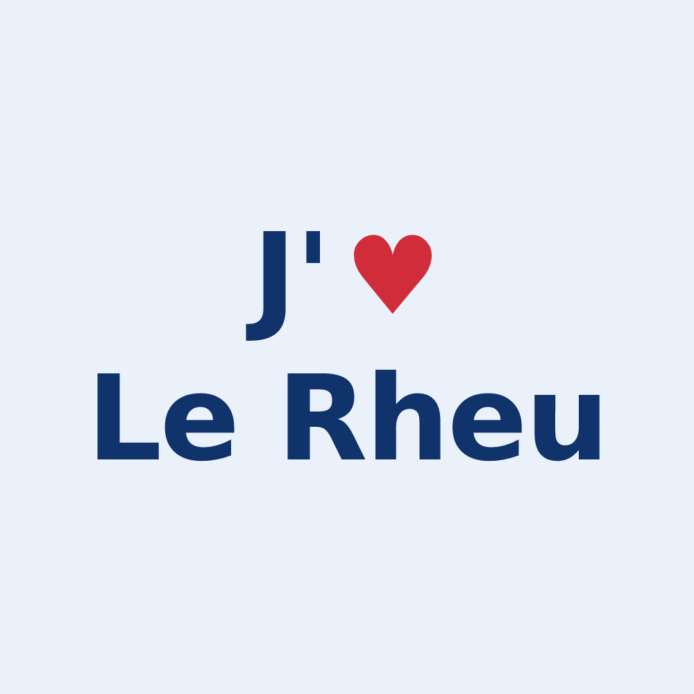 Sticker personnalisé Le Rheu — design J'aime Le Rheu