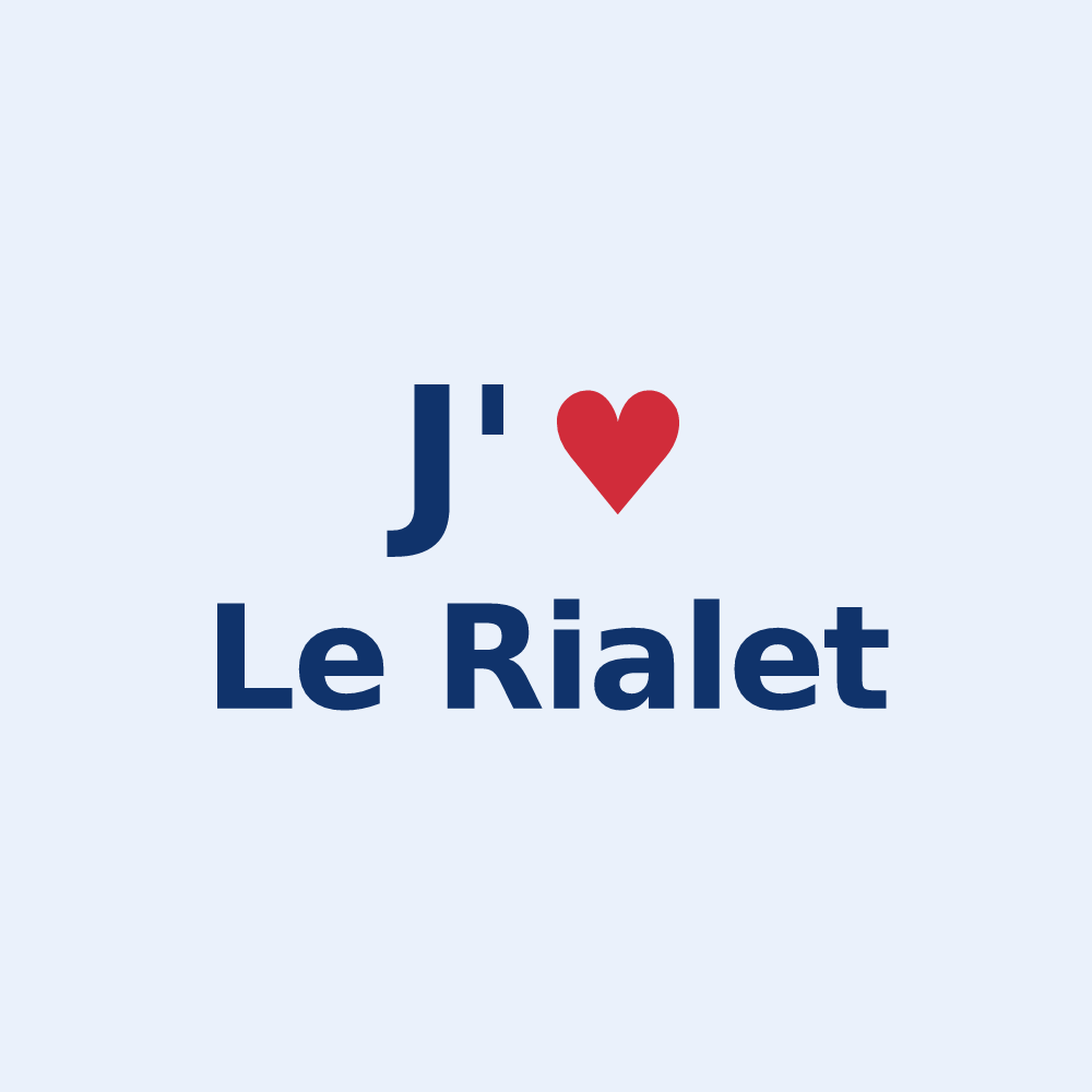 Sticker personnalisé Le Rialet — design J'aime Le Rialet