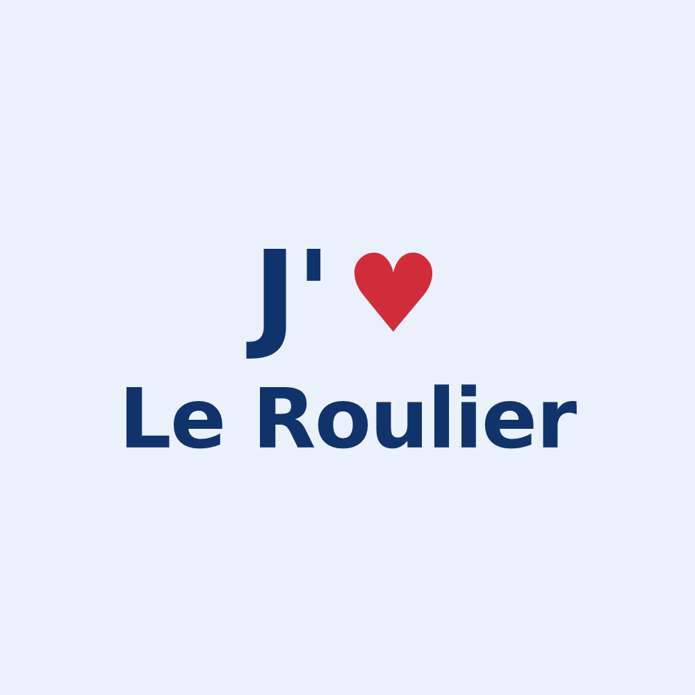 Sticker personnalisé Le Roulier — design J'aime Le Roulier