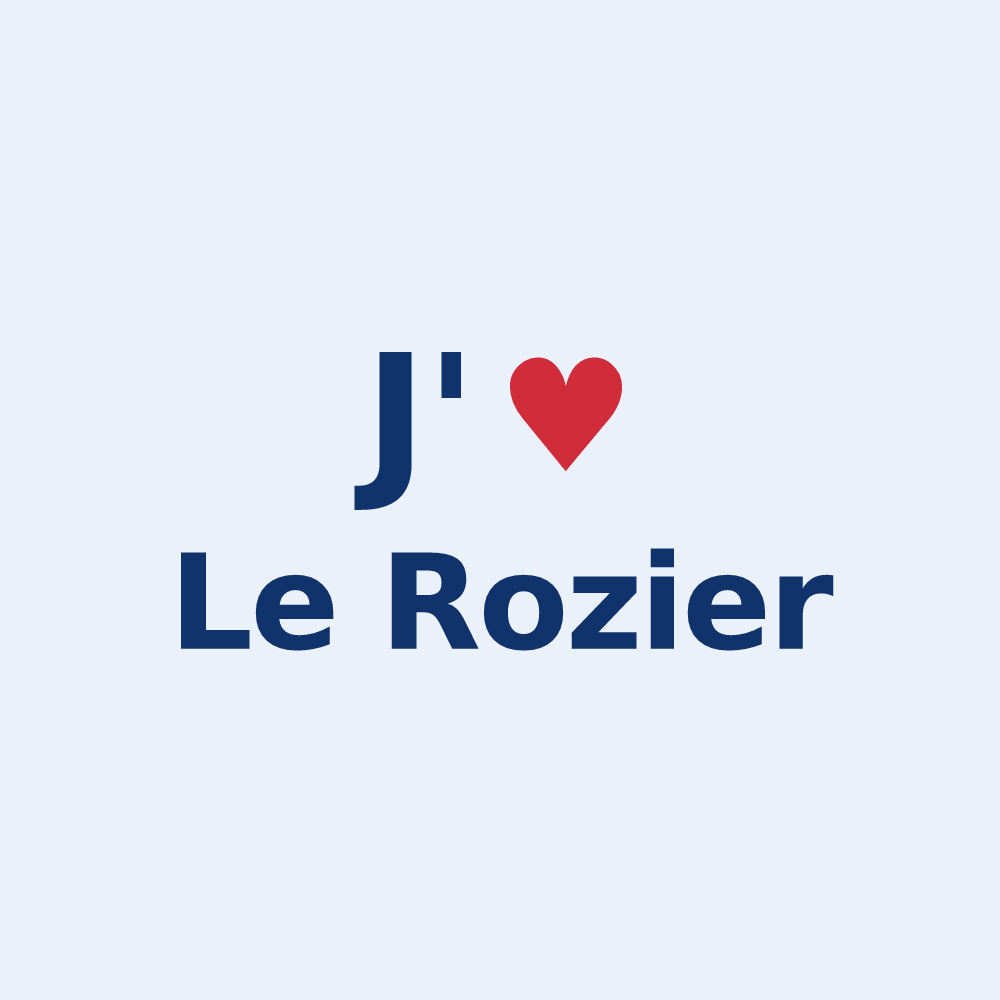 Sticker personnalisé Le Rozier — design J'aime Le Rozier
