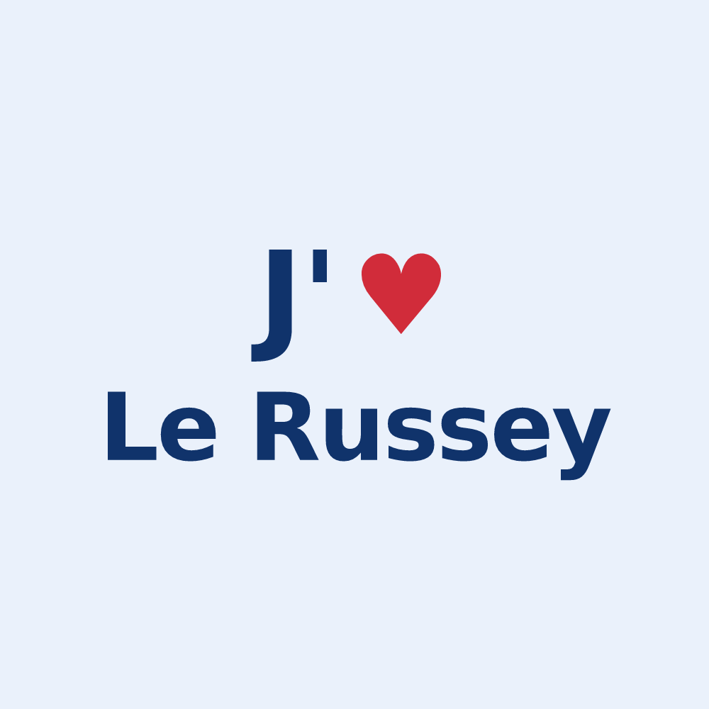Sticker personnalisé Le Russey — design J'aime Le Russey