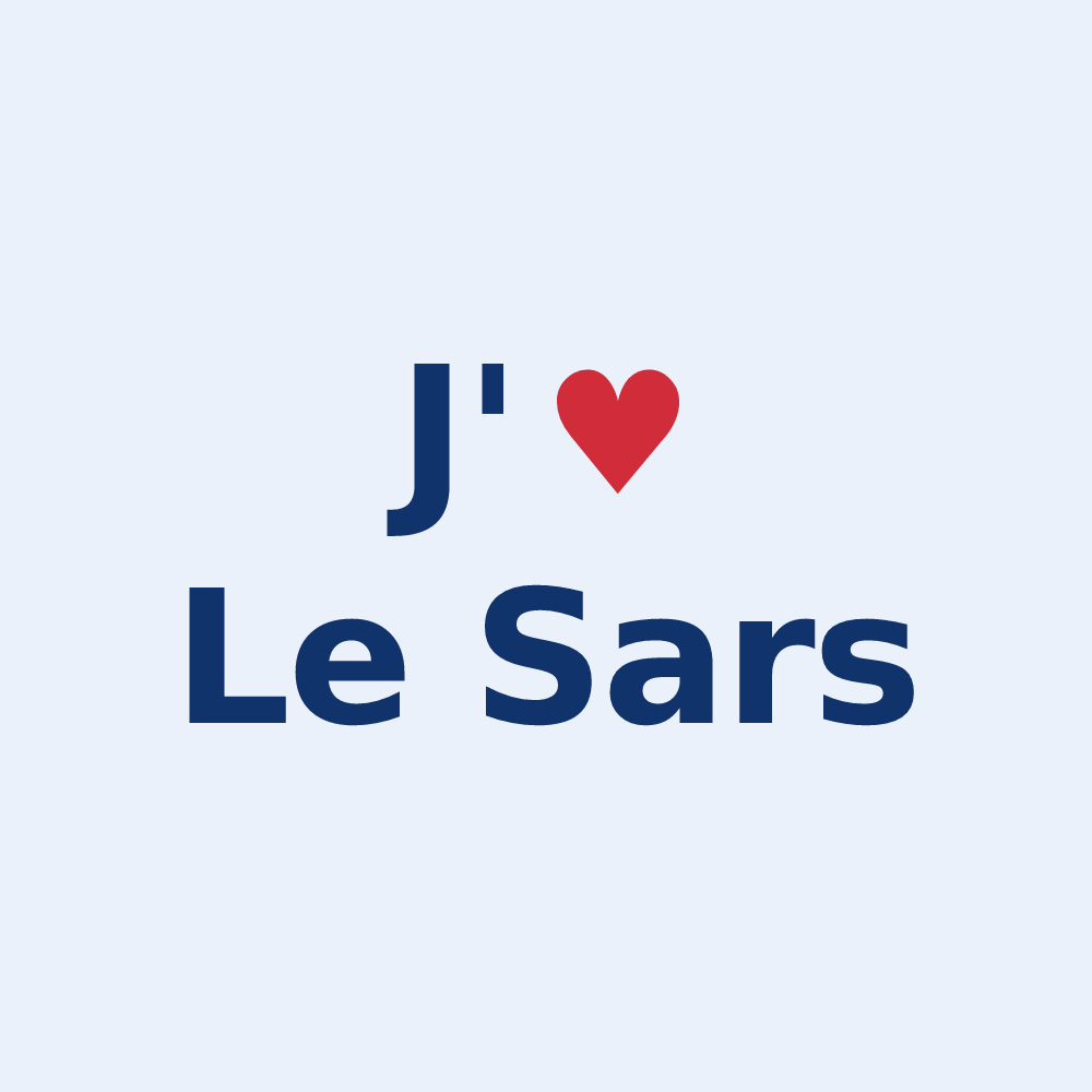 Sticker personnalisé Le Sars — design J'aime Le Sars