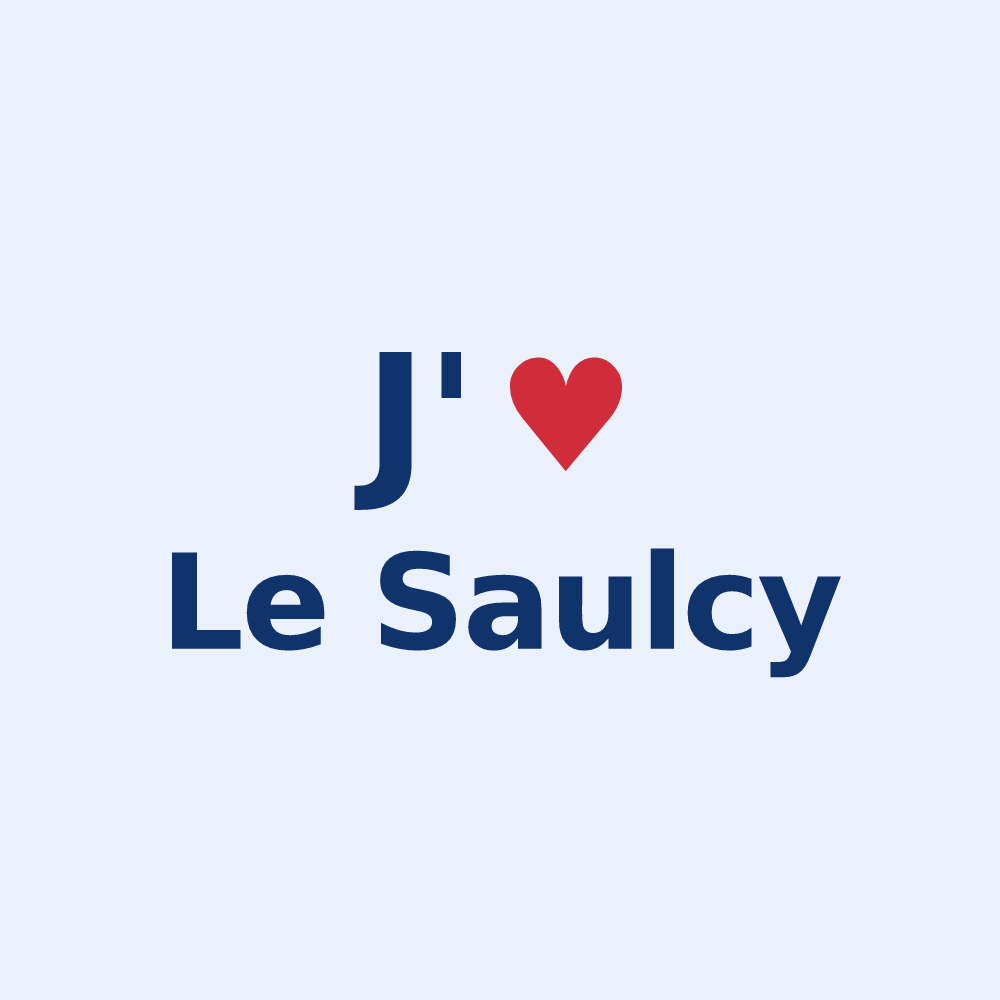 Sticker personnalisé Le Saulcy — design J'aime Le Saulcy