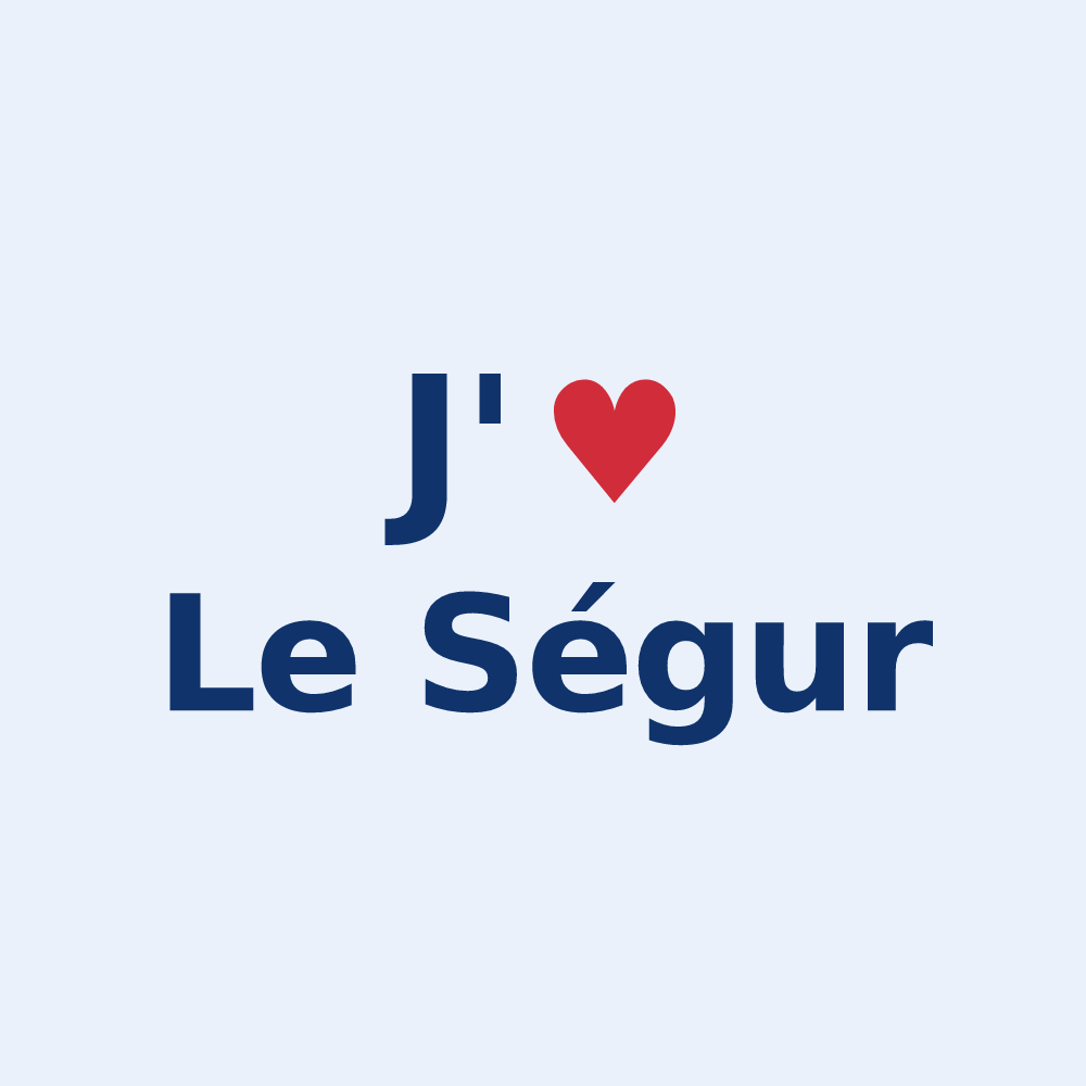 Sticker personnalisé Le Ségur — design J'aime Le Ségur