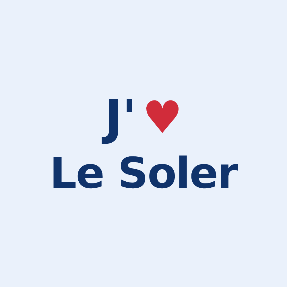 Sticker personnalisé Le Soler — design J'aime Le Soler