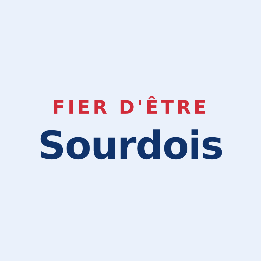 Sticker « Fier d'être Sourdois » — design pour Le Sourd