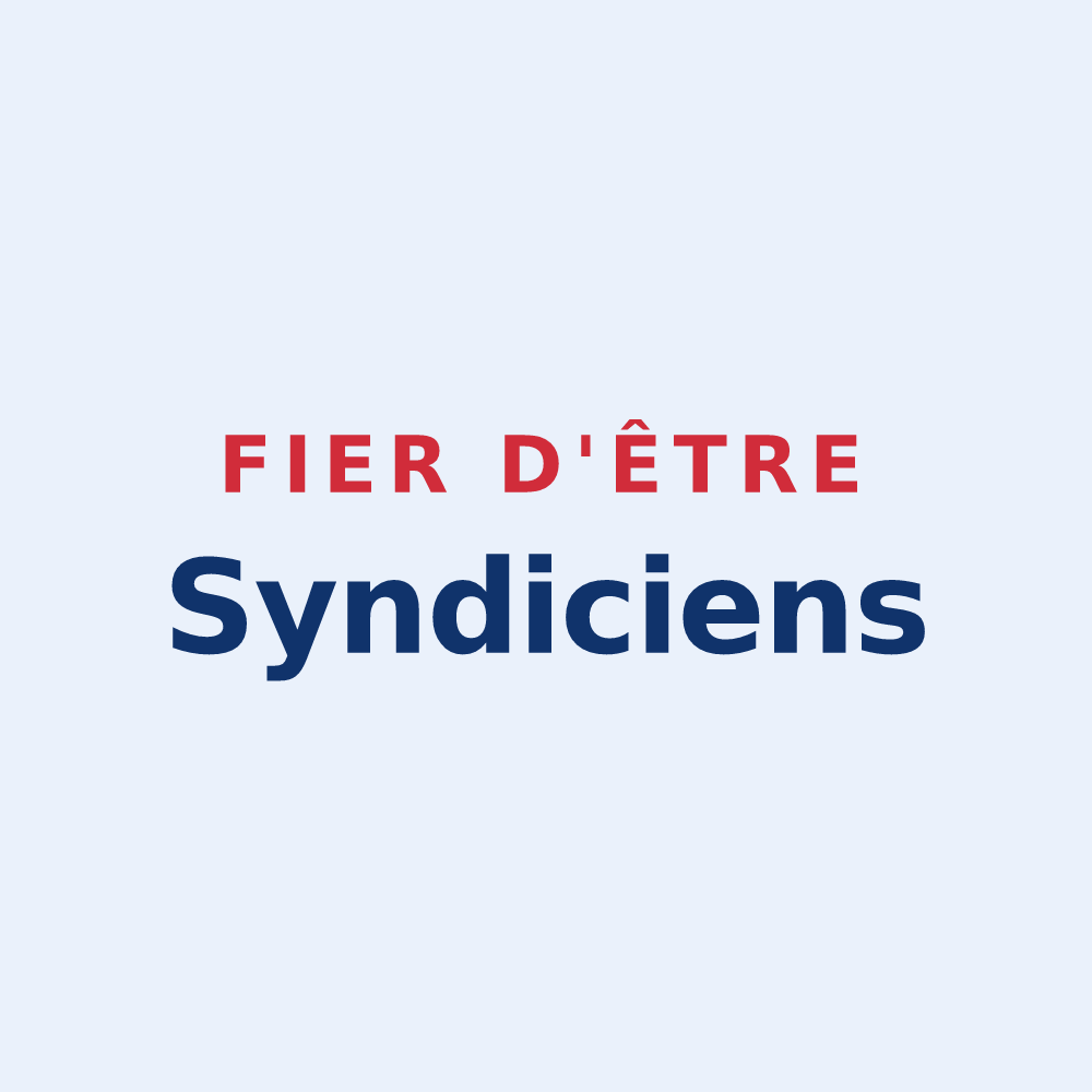 Sticker « Fier d'être Syndiciens » — design pour Le Syndicat