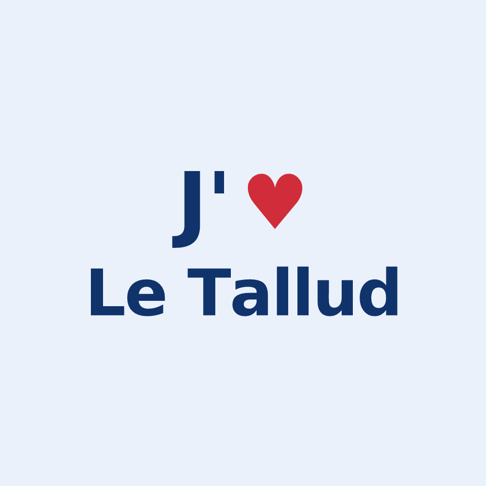Sticker personnalisé Le Tallud — design J'aime Le Tallud