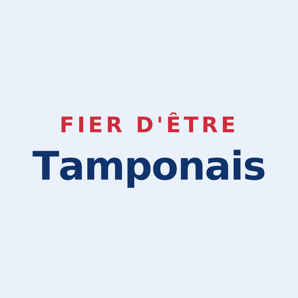 Sticker « Fier d'être Tamponais » — design pour Le Tampon