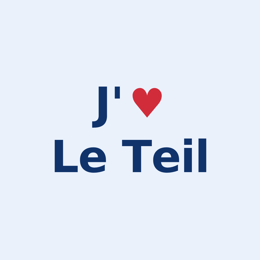 Sticker personnalisé Le Teil — design J'aime Le Teil