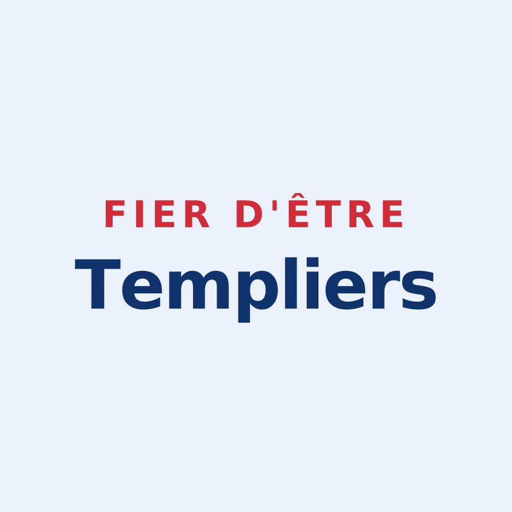 Sticker « Fier d'être Templiers » — design pour Le Temple-de-Bretagne