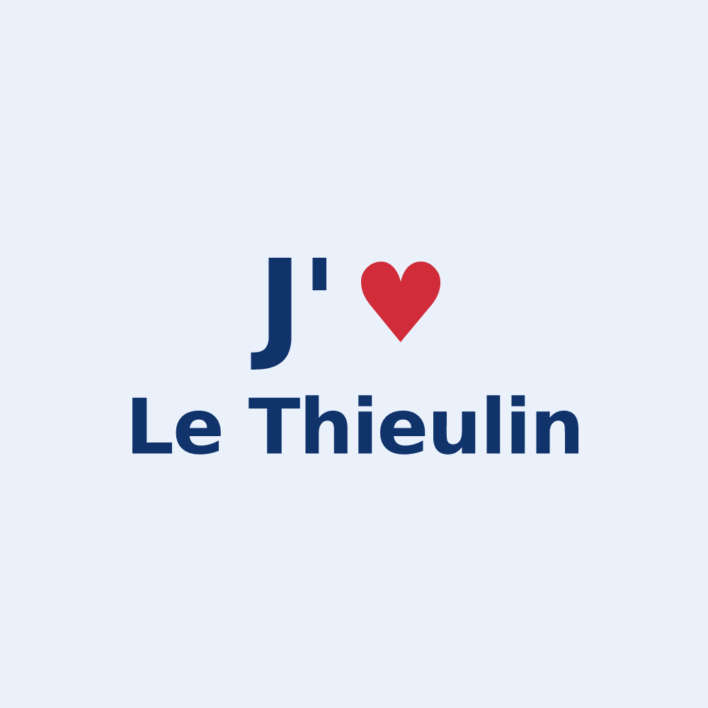 Sticker personnalisé Le Thieulin — design J'aime Le Thieulin