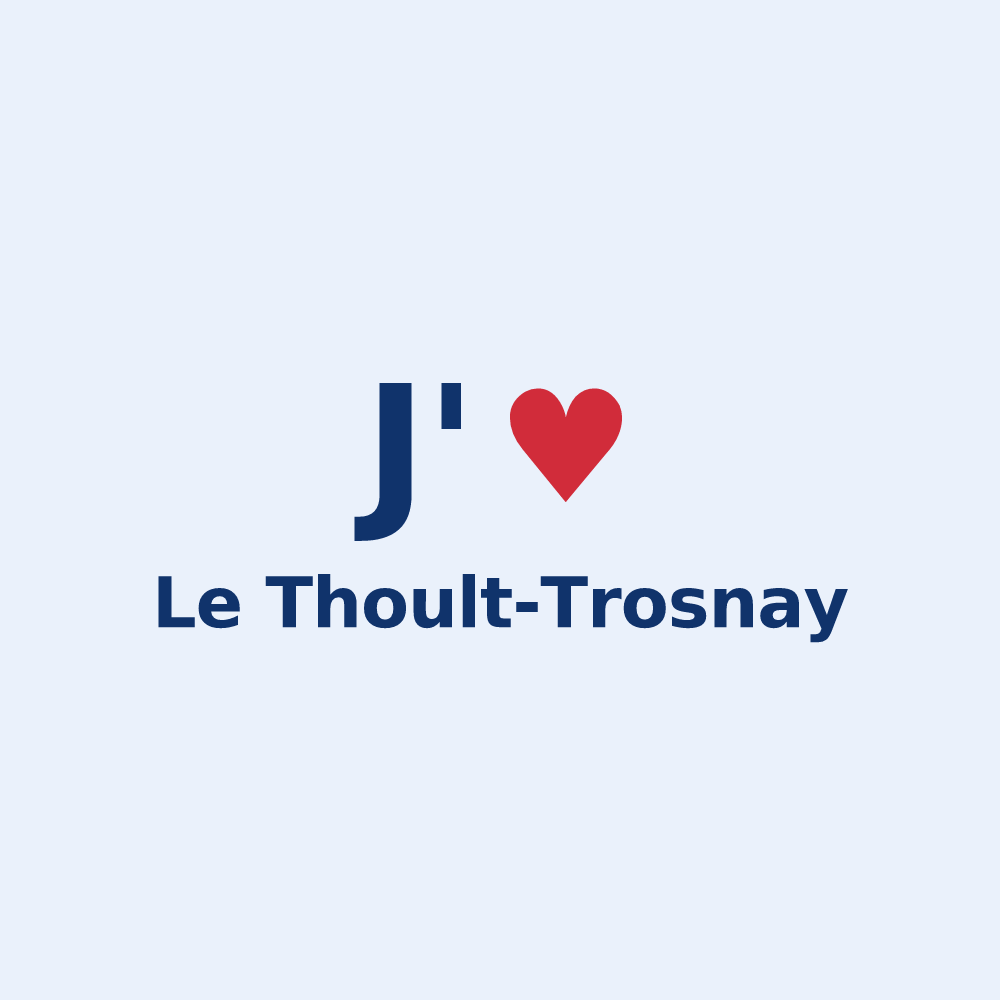 Sticker personnalisé Le Thoult-Trosnay — design J'aime Le Thoult-Trosnay