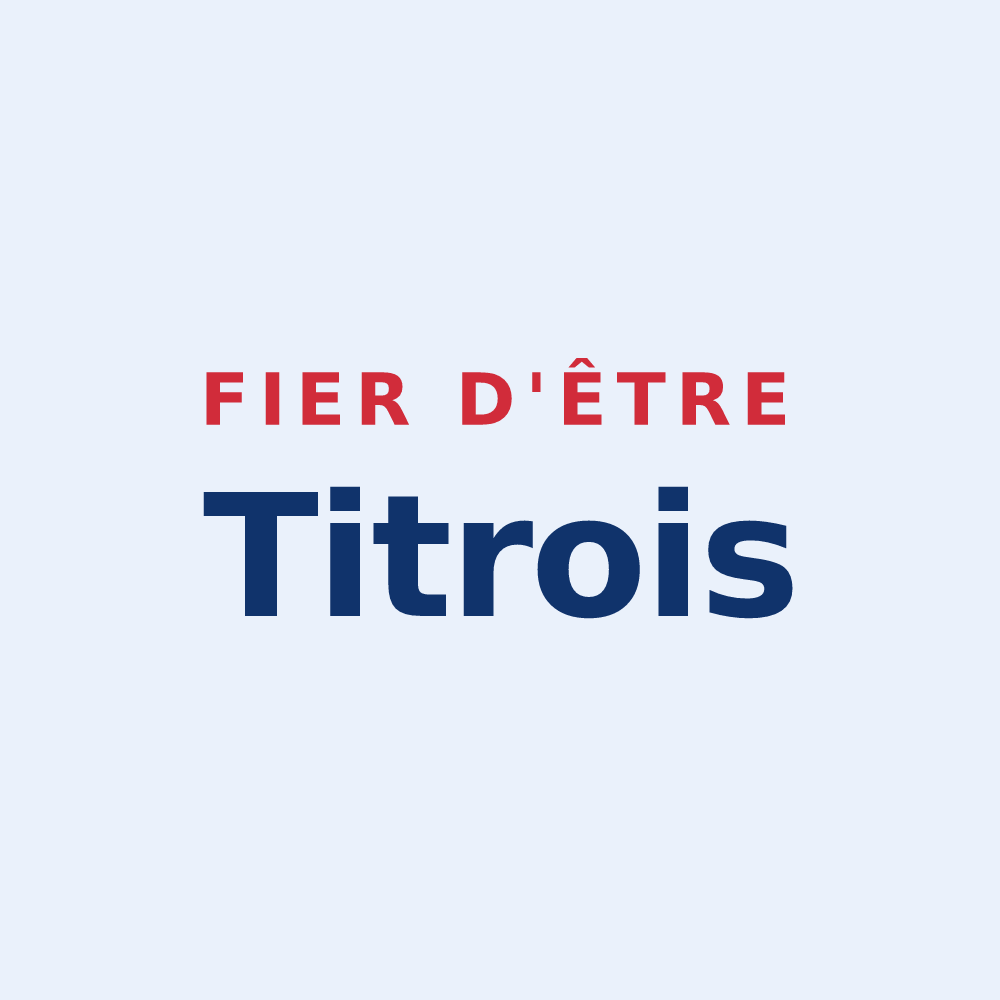 Sticker « Fier d'être Titrois » — design pour Le Titre