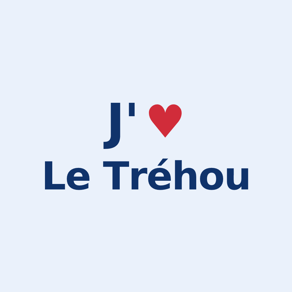 Sticker personnalisé Le Tréhou — design J'aime Le Tréhou