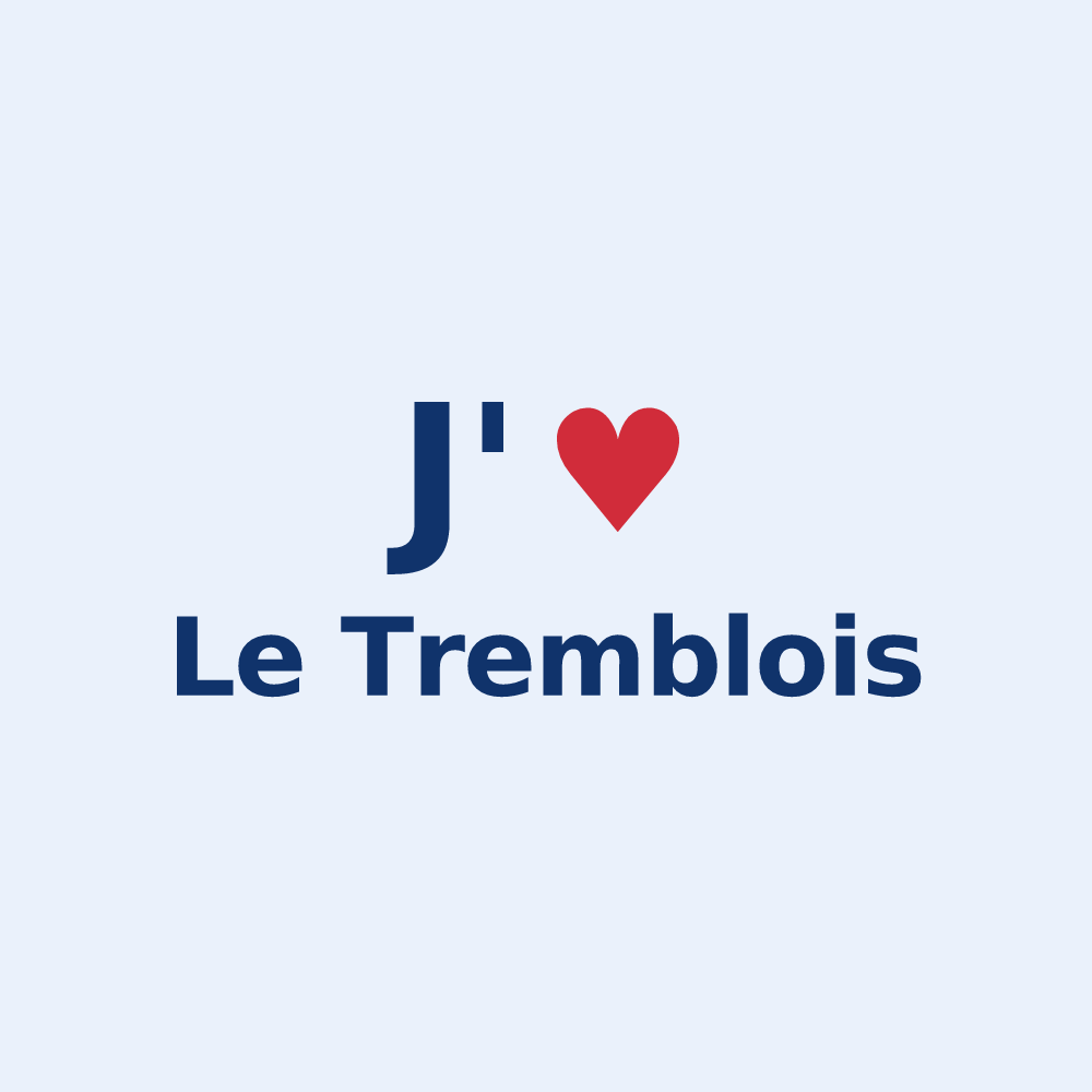 Sticker personnalisé Le Tremblois — design J'aime Le Tremblois