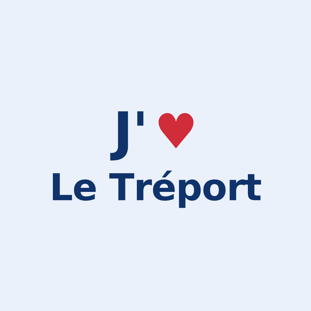 Sticker personnalisé Le Tréport — design J'aime Le Tréport