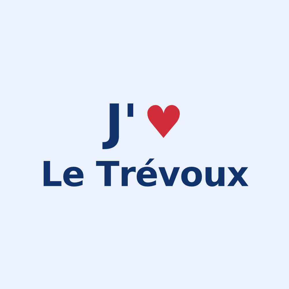 Sticker personnalisé Le Trévoux — design J'aime Le Trévoux