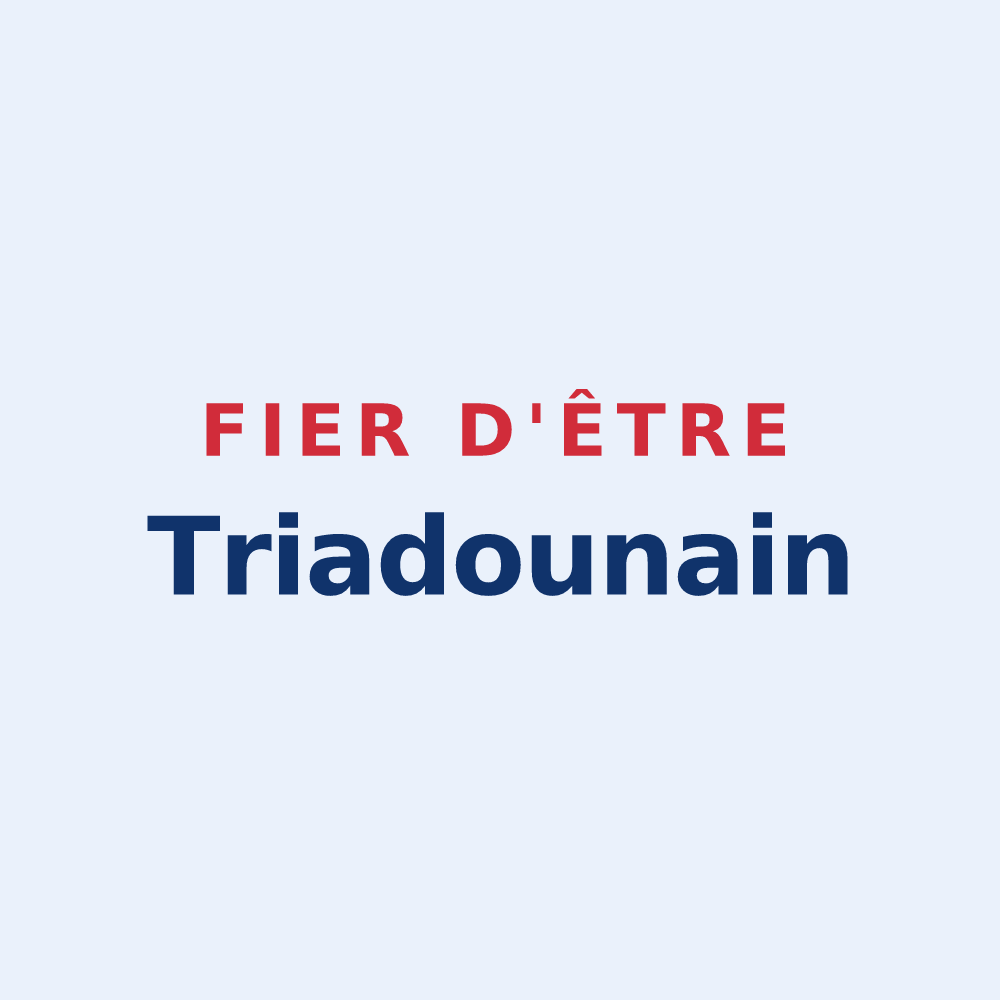 Sticker « Fier d'être Triadounain » — design pour Le Triadou