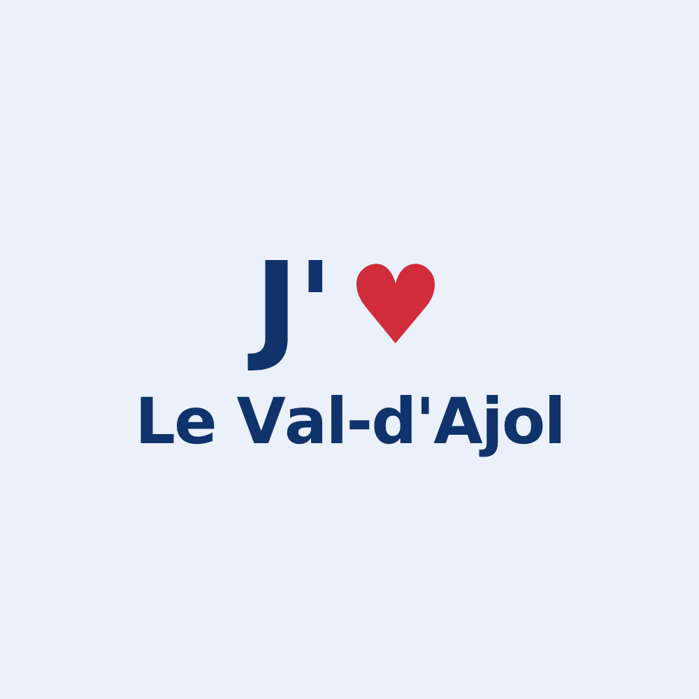 Sticker personnalisé Le Val-d'Ajol — design J'aime Le Val-d'Ajol