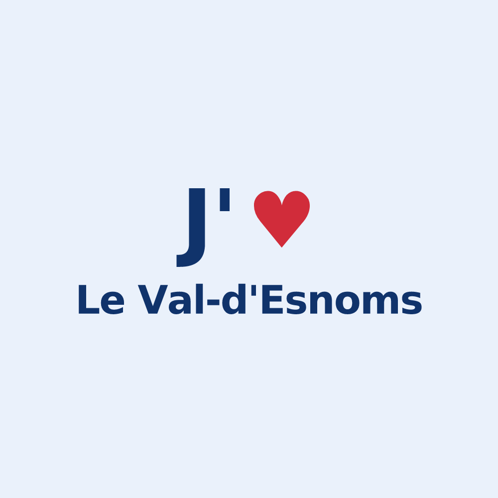 Sticker personnalisé Le Val-d'Esnoms — design J'aime Le Val-d'Esnoms