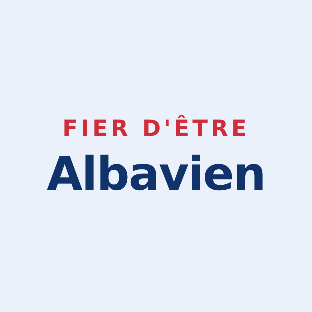 Sticker « Fier d'être Albavien » — design pour Le Val d'Hazey
