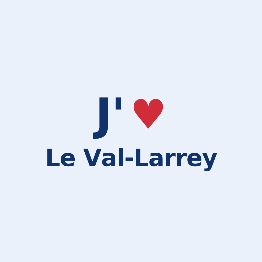 Sticker personnalisé Le Val-Larrey — design J'aime Le Val-Larrey