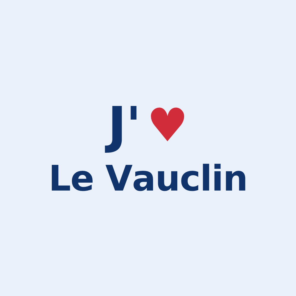 Sticker personnalisé Le Vauclin — design « J'aime Le Vauclin » imprimé sur le sticker