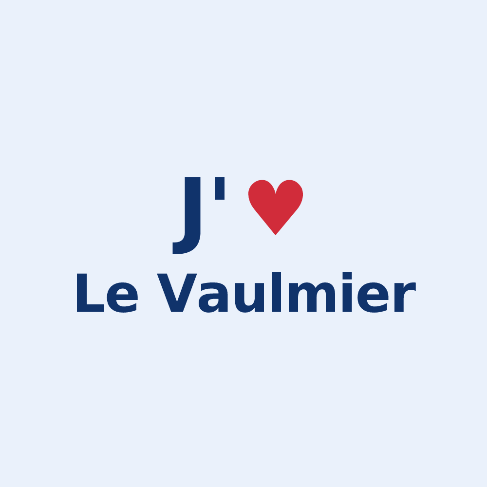 Sticker personnalisé Le Vaulmier — design J'aime Le Vaulmier