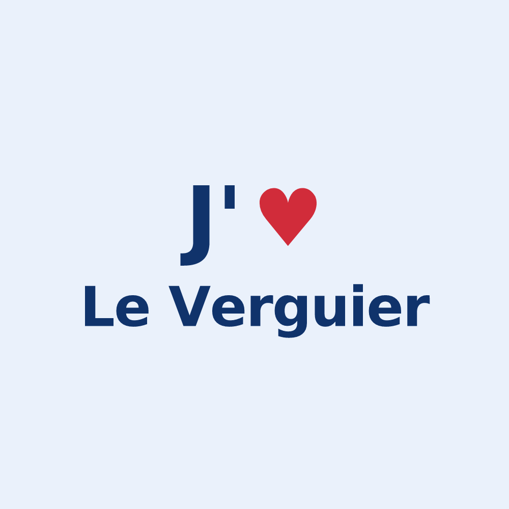 Sticker personnalisé Le Verguier — design J'aime Le Verguier