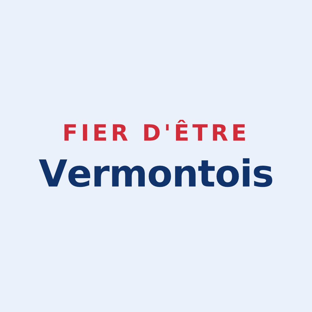 Sticker « Fier d'être Vermontois » — design pour Le Vermont