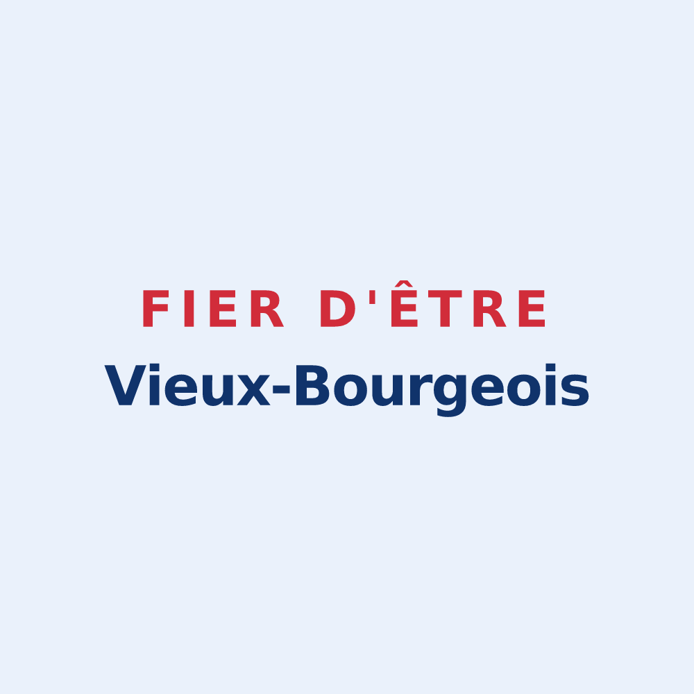 Sticker « Fier d'être Vieux-Bourgeois » — design pour Le Vieux-Bourg