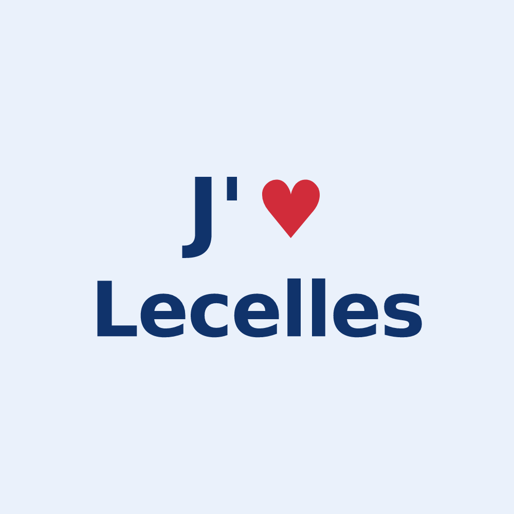Sticker personnalisé Lecelles — design J'aime Lecelles