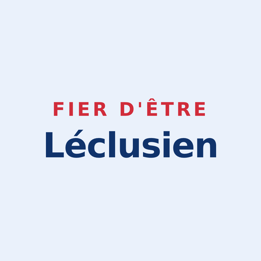 Sticker « Fier d'être Léclusien » — design pour Lécluse