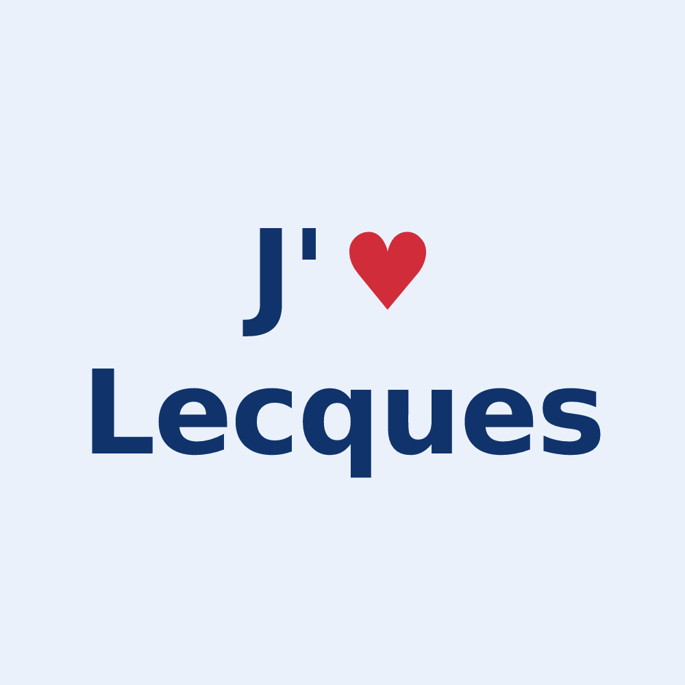 Sticker personnalisé Lecques — design J'aime Lecques