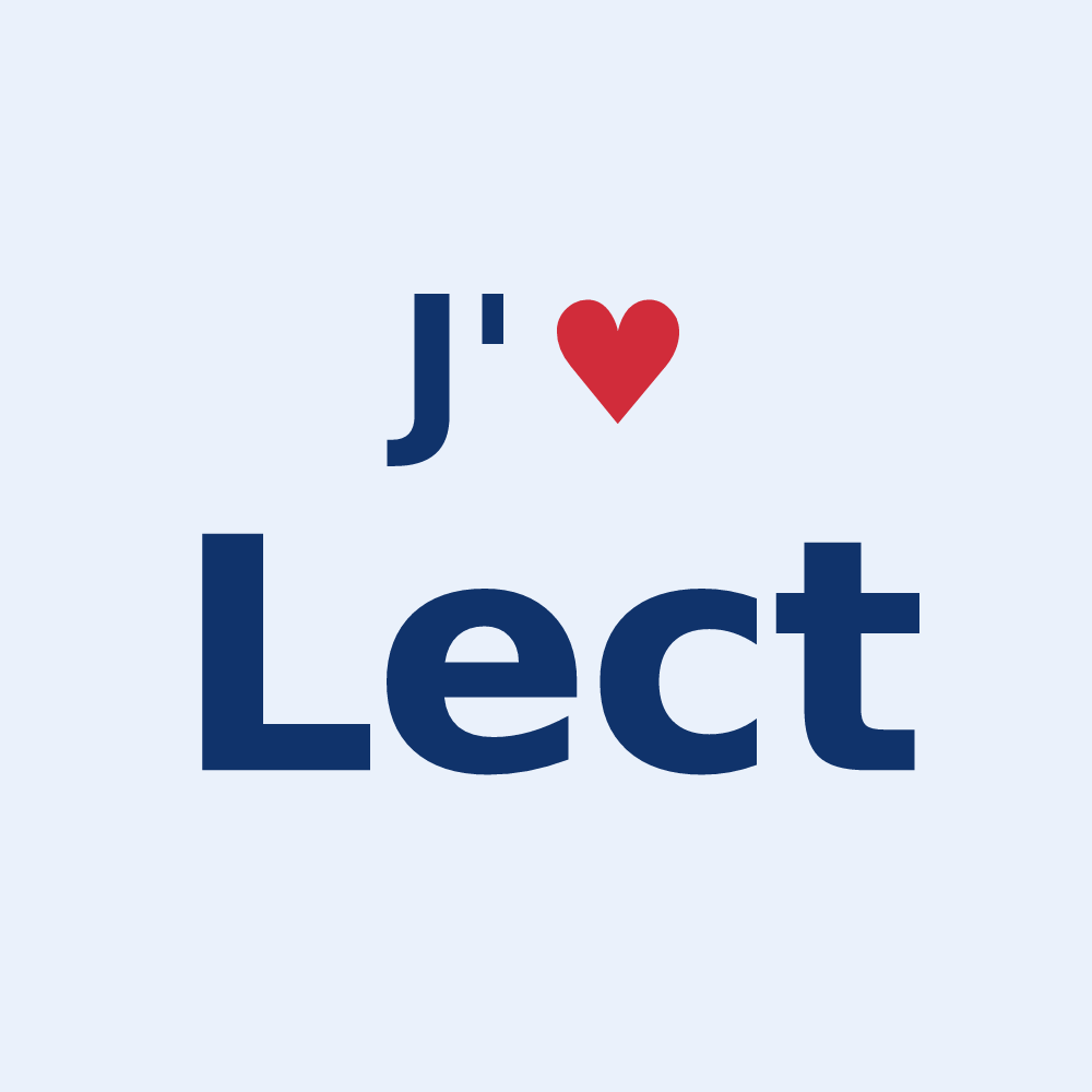 Sticker personnalisé Lect — design J'aime Lect