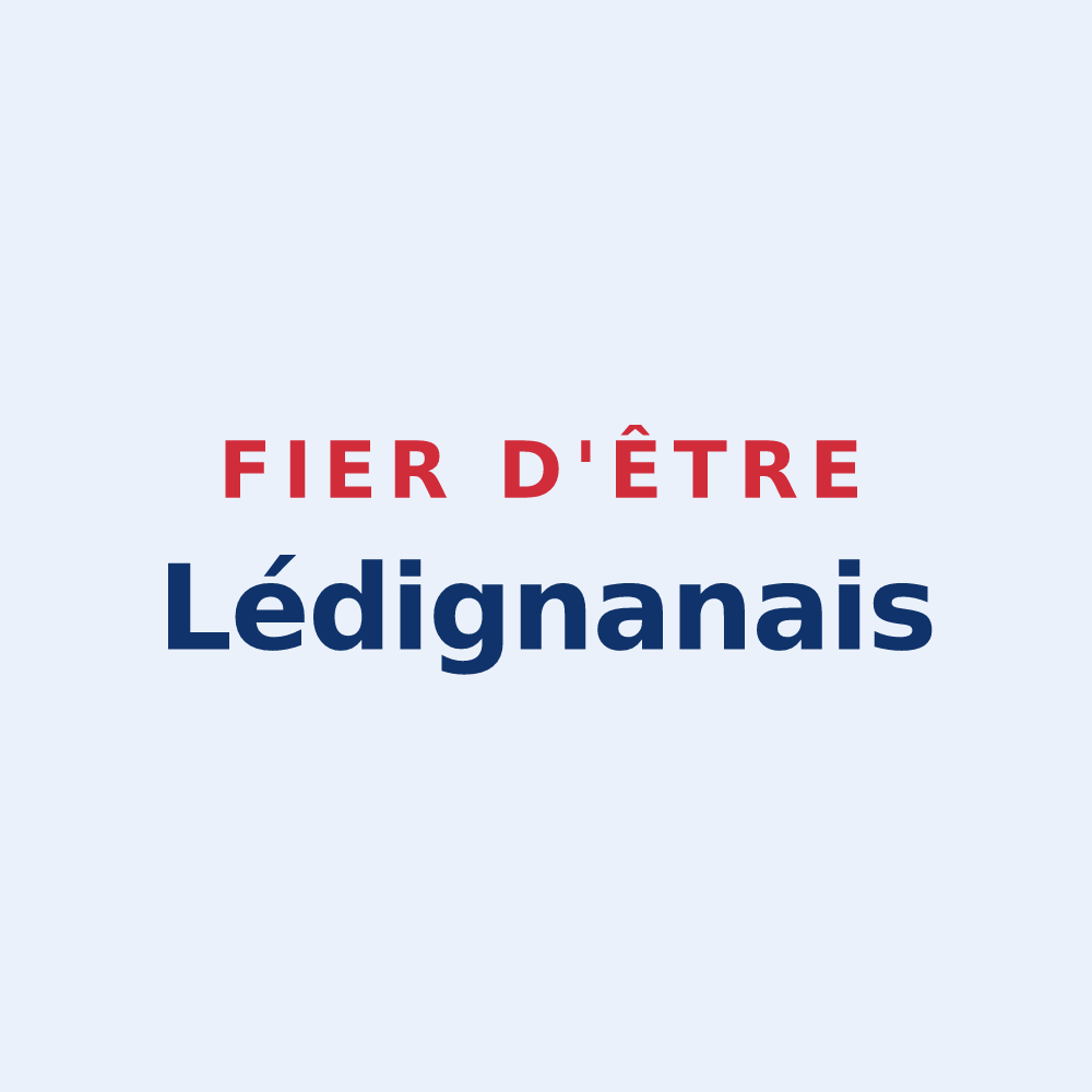 Sticker « Fier d'être Lédignanais » — design pour Lédignan
