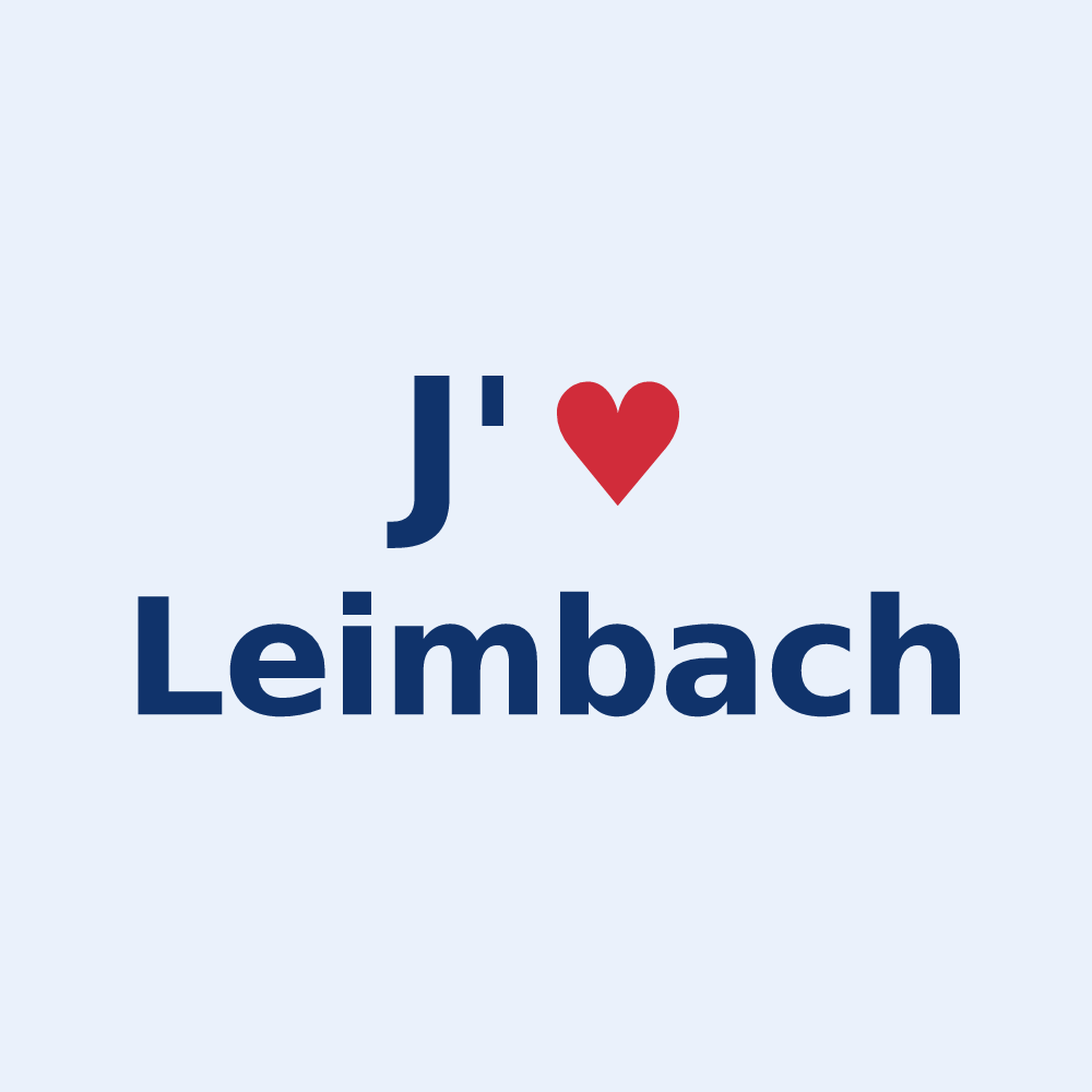 Sticker personnalisé Leimbach — design J'aime Leimbach