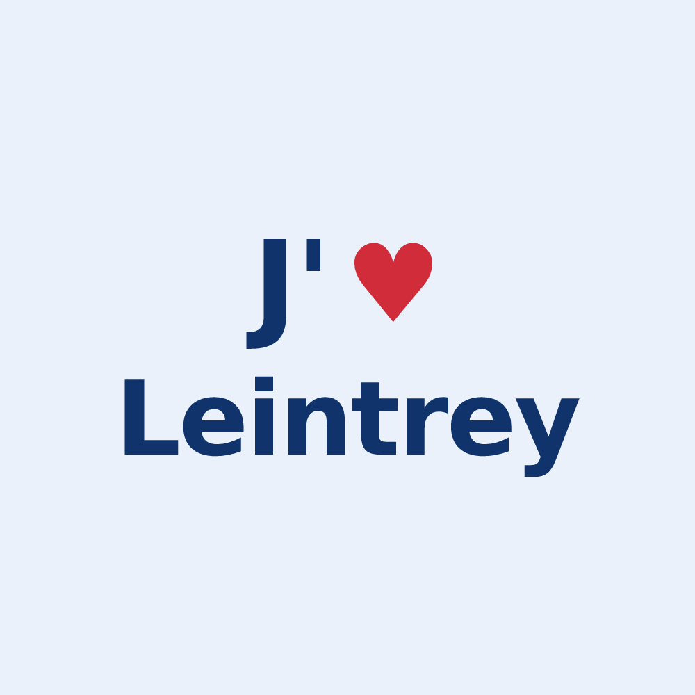 Sticker personnalisé Leintrey — design J'aime Leintrey