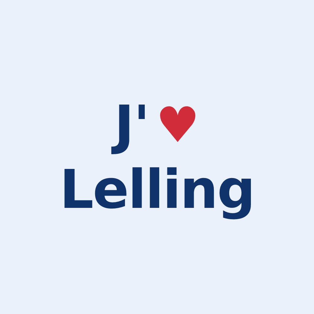Sticker personnalisé Lelling — design J'aime Lelling