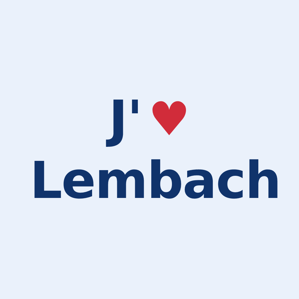 Sticker personnalisé Lembach — design J'aime Lembach