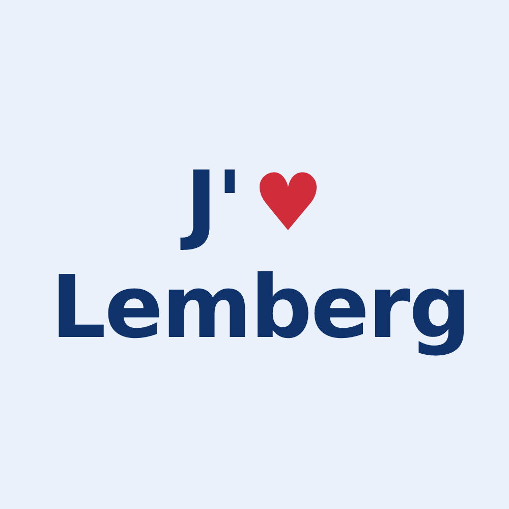 Sticker personnalisé Lemberg — design J'aime Lemberg